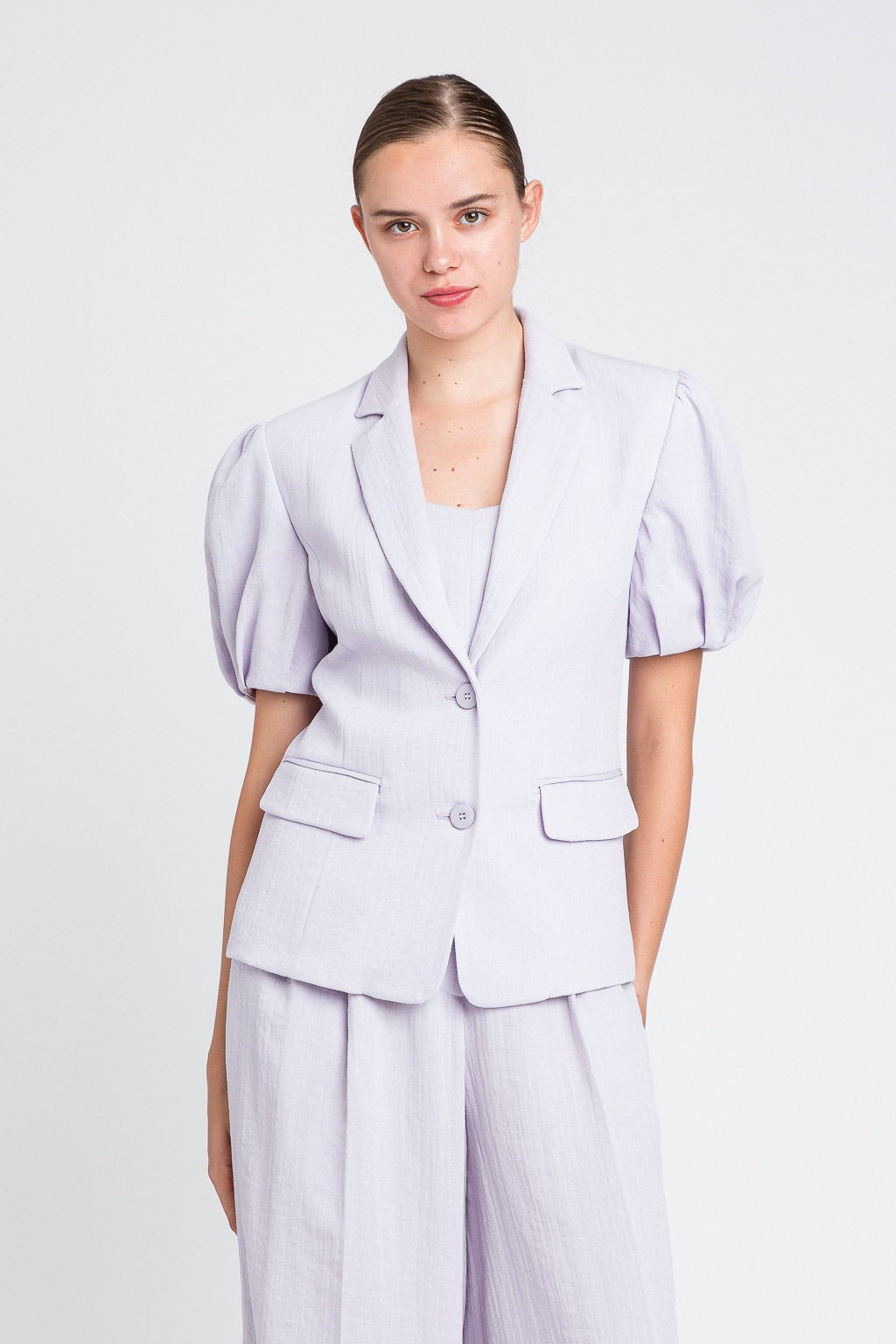 Puffed sleeves blazer