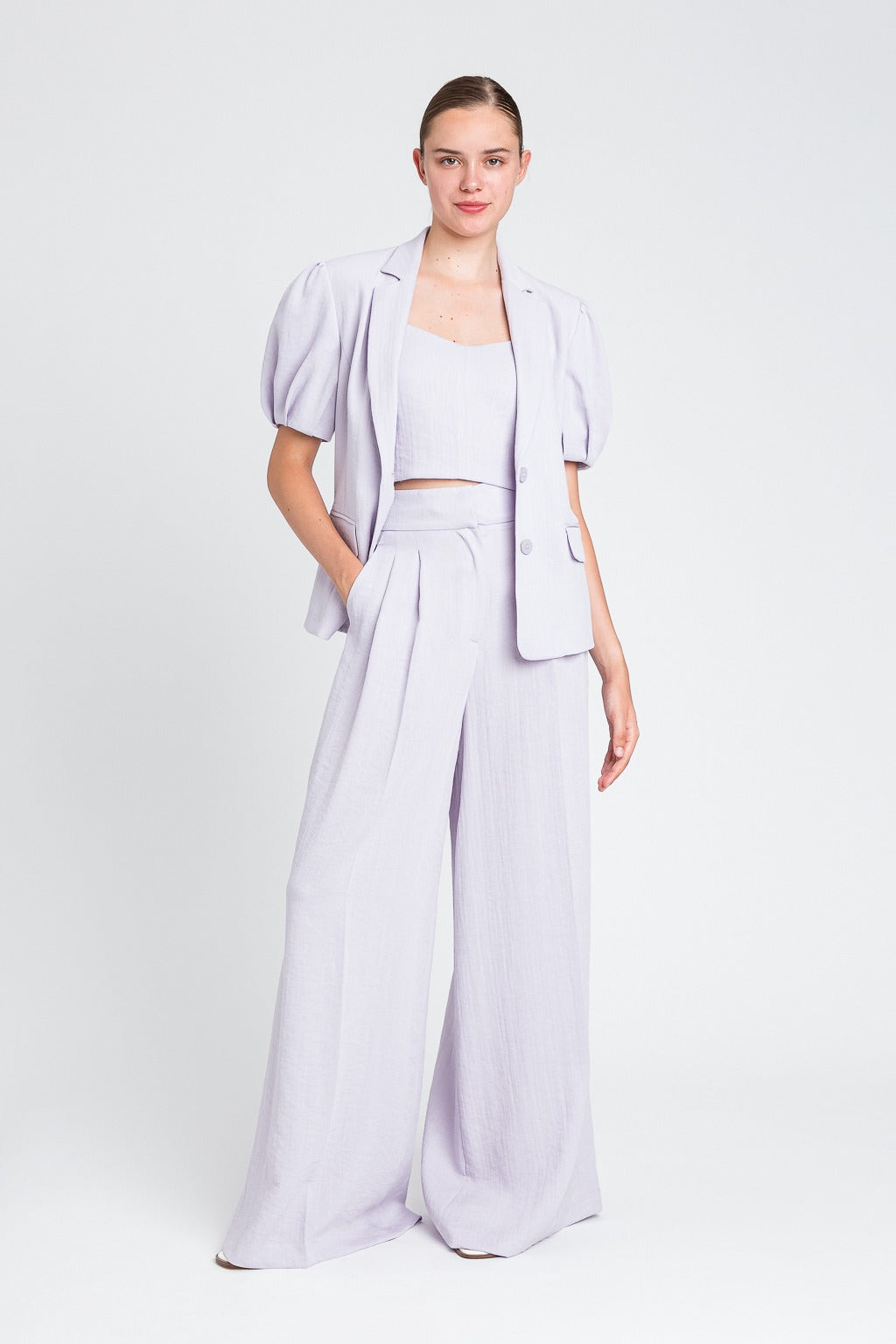 Puffed sleeves blazer