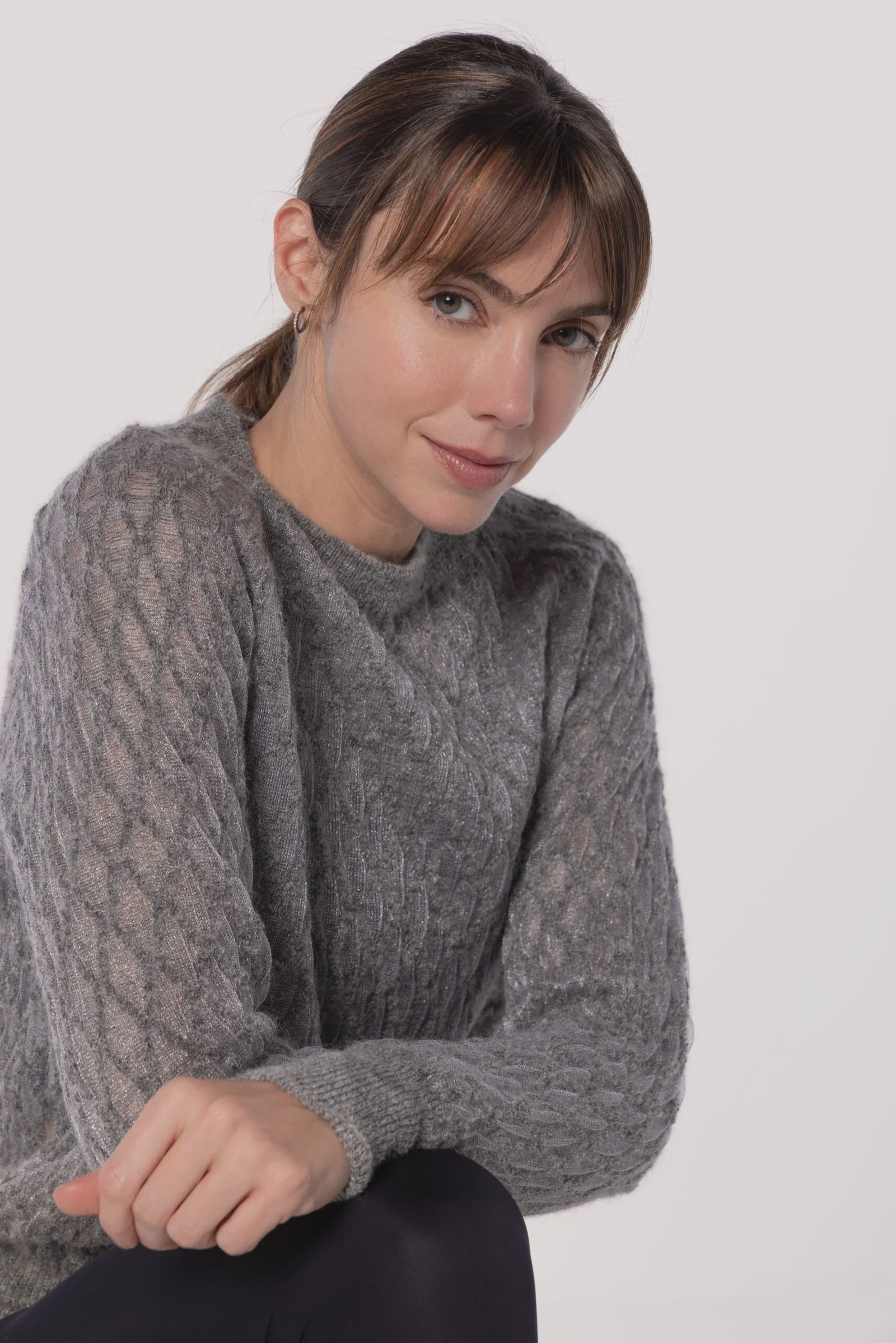 Jane alpaca sweater grey