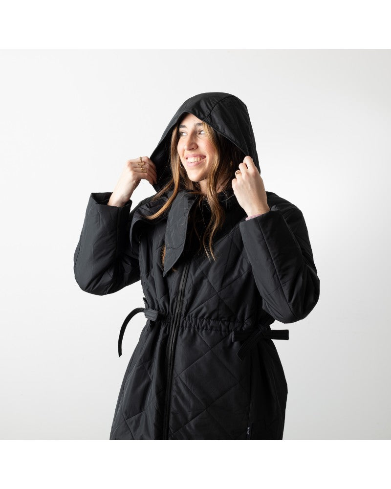 Water-repellent padded jacket