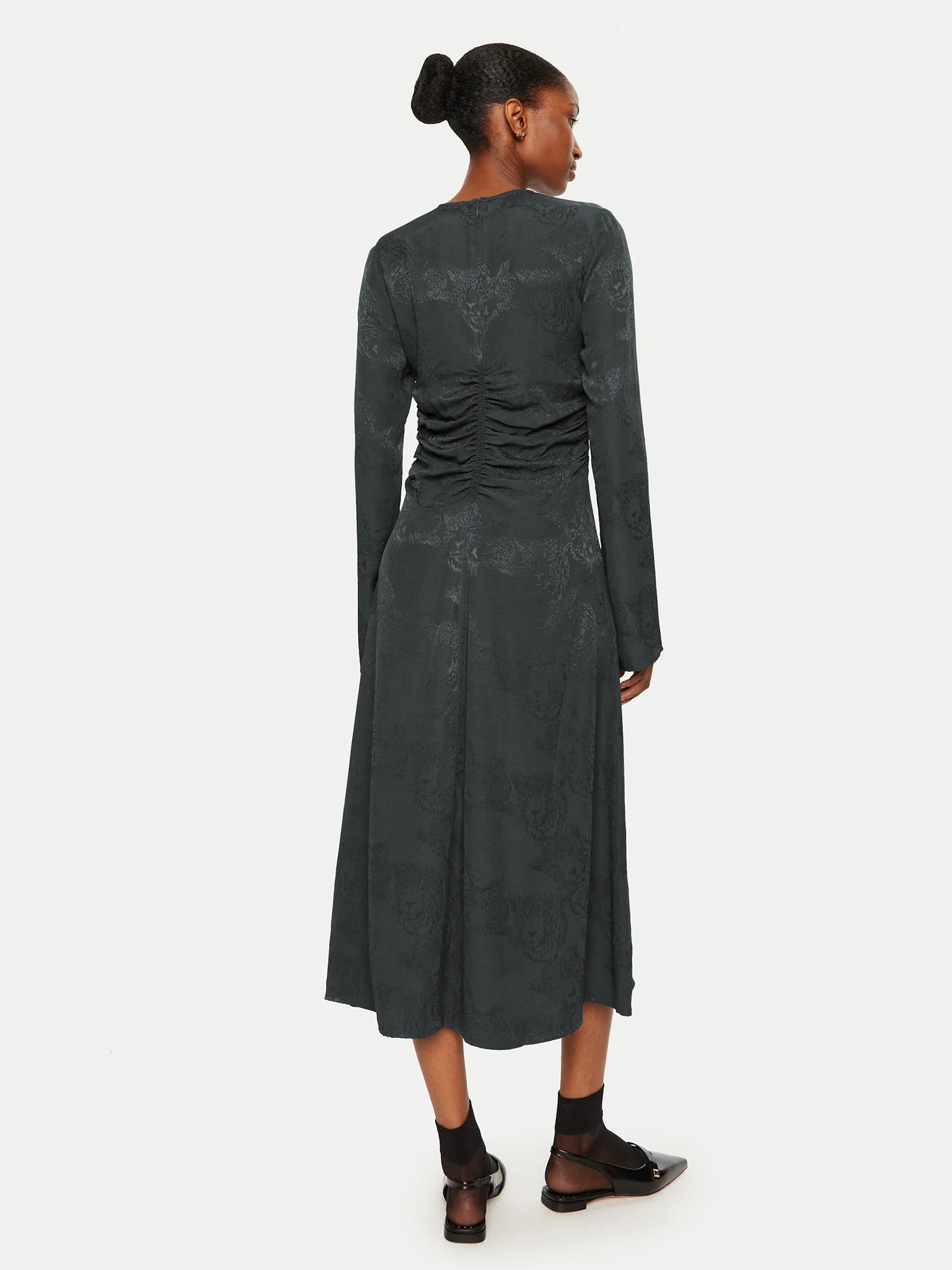 Tanner jacquard midi dress