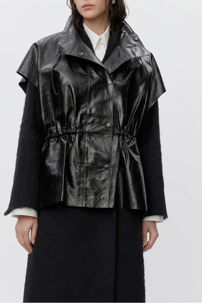 Mortimer leather waistcoat