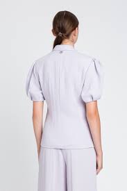 Puffed sleeves blazer