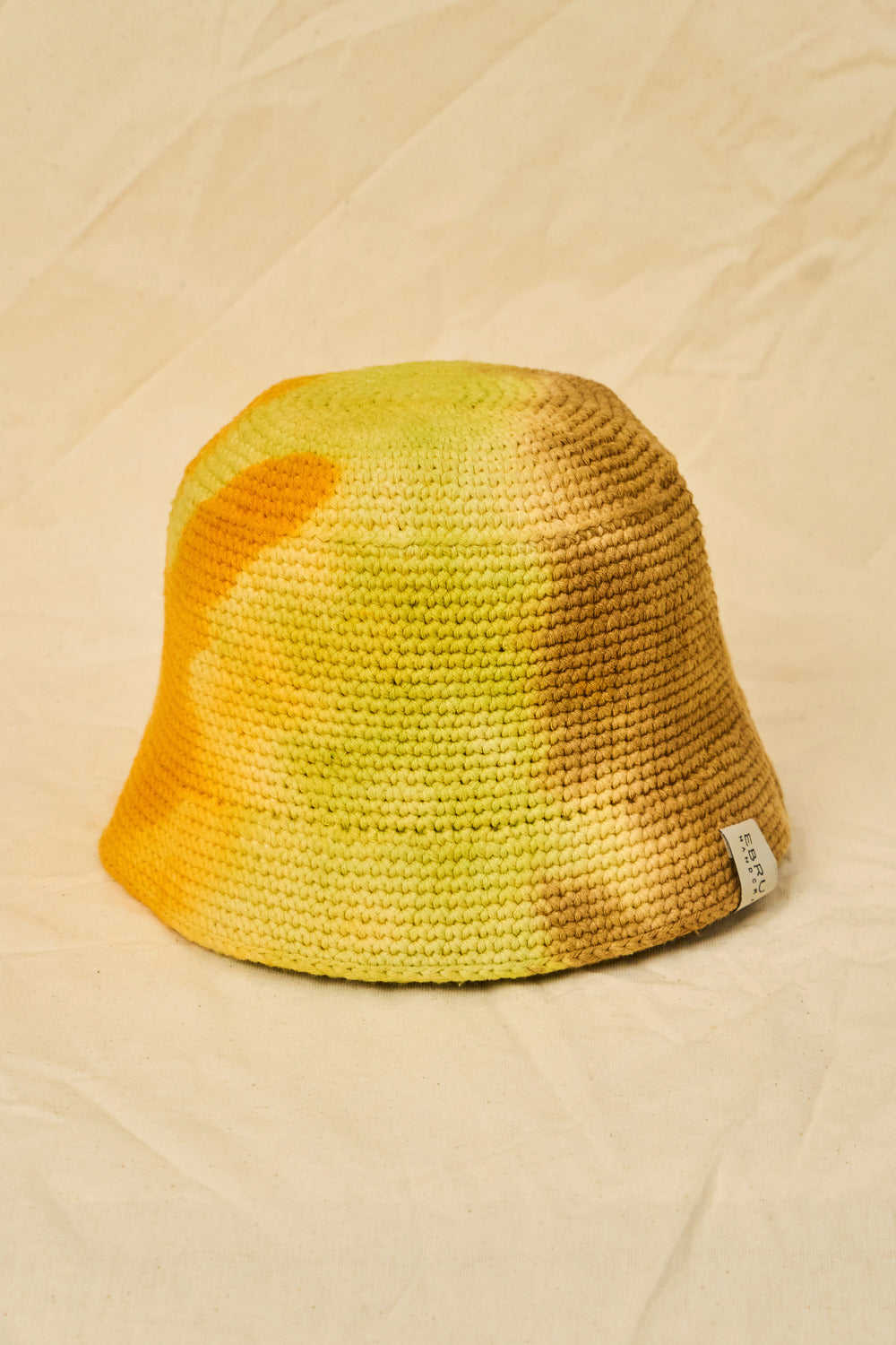 Kiwi Hand-dyed Crochet Bucket Hat