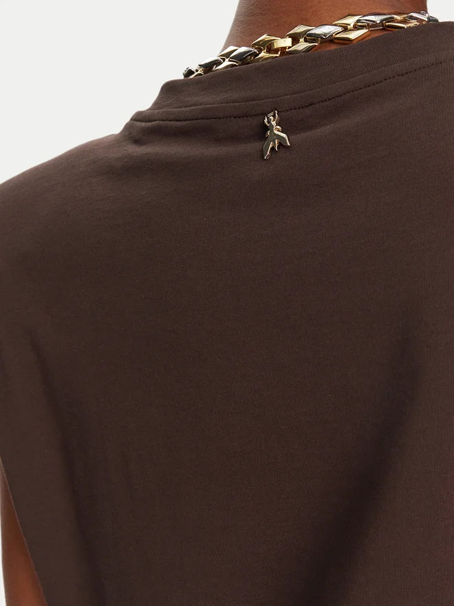 Sparkled T with shoulder pads