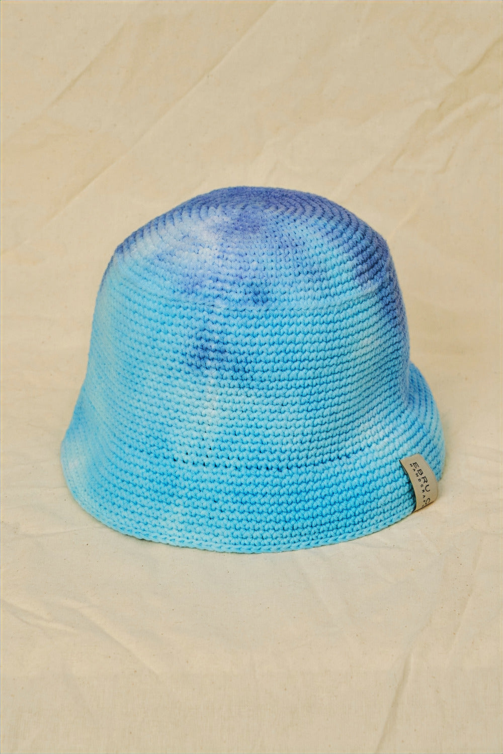 Sky Hand-dyed Crochet Bucket Hat