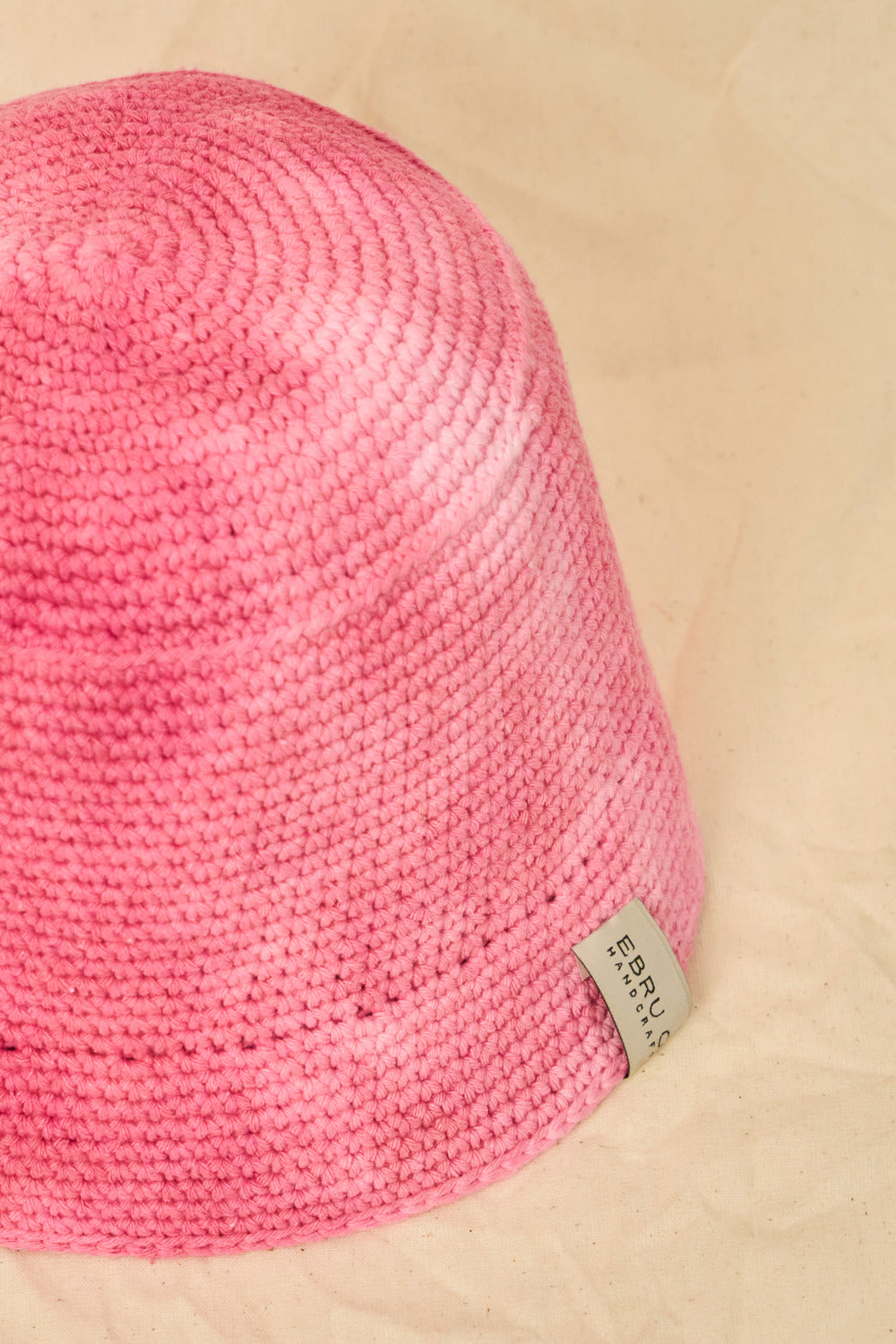 Strawberry Hand-dyed Crochet Bucket Hat