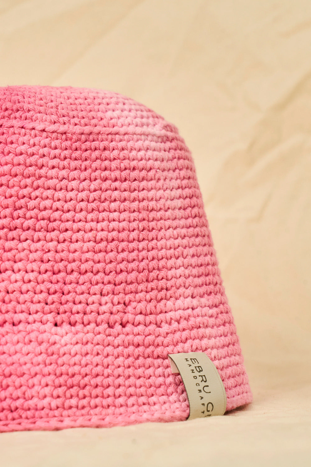 Strawberry Hand-dyed Crochet Bucket Hat