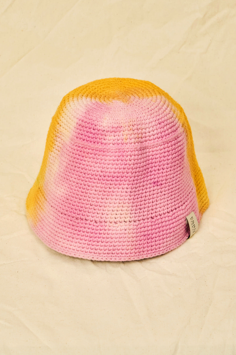 Vanilla Ice Hand-dyed Crochet Bucket Hat